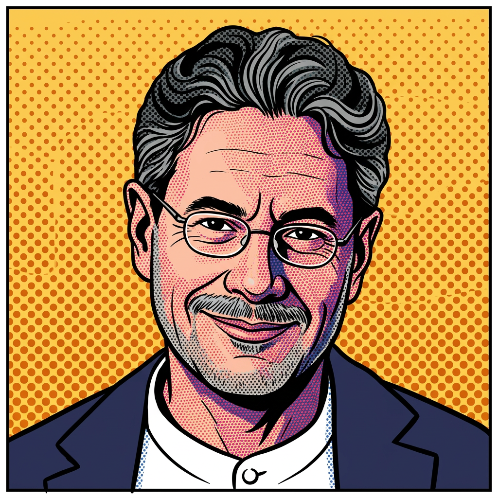 Caricatura de Iván Cepeda